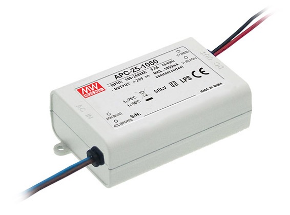 Part number APC-25-1050 Product Type LED AC/DC Driver from Manufacturer MEAN WELL USA 