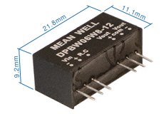 Part number DPBW06W8-05 Product Type DC/DC Converter from Manufacturer MEAN WELL USA 
