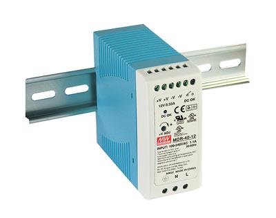 Part number MDR-40-24 Product Type DIN Rail Power Supply from Manufacturer MEAN WELL USA 